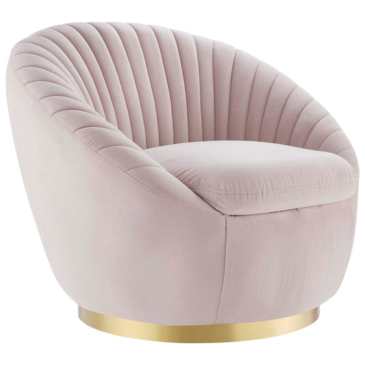 Whirr Tufted Performance Velvet Performance Velvet Swivel Chair By Modway | Armchairs | Modishstore-4