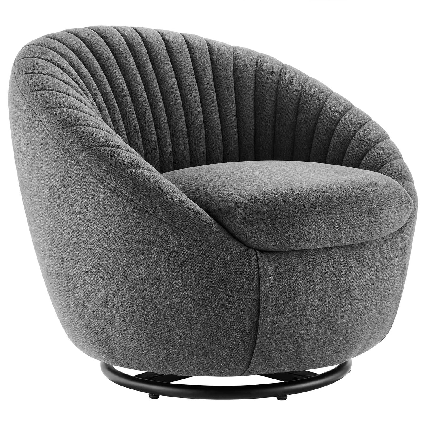 Whirr Tufted Fabric Fabric Swivel Chair By Modway | Armchairs | Modishstore