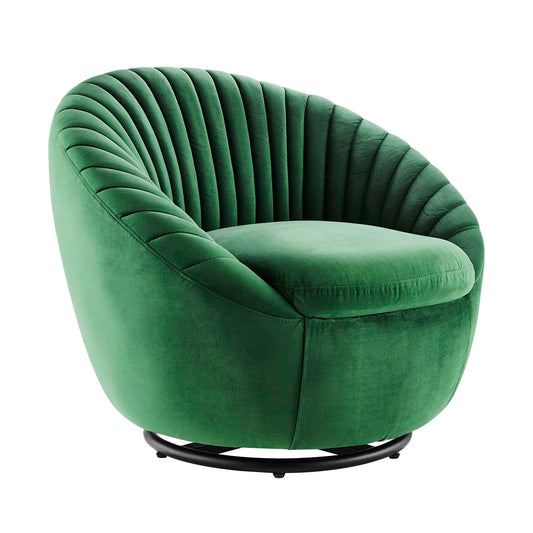 Whirr Tufted Performance Velvet Performance Velvet Swivel Chair By Modway | Armchairs | Modishstore-2