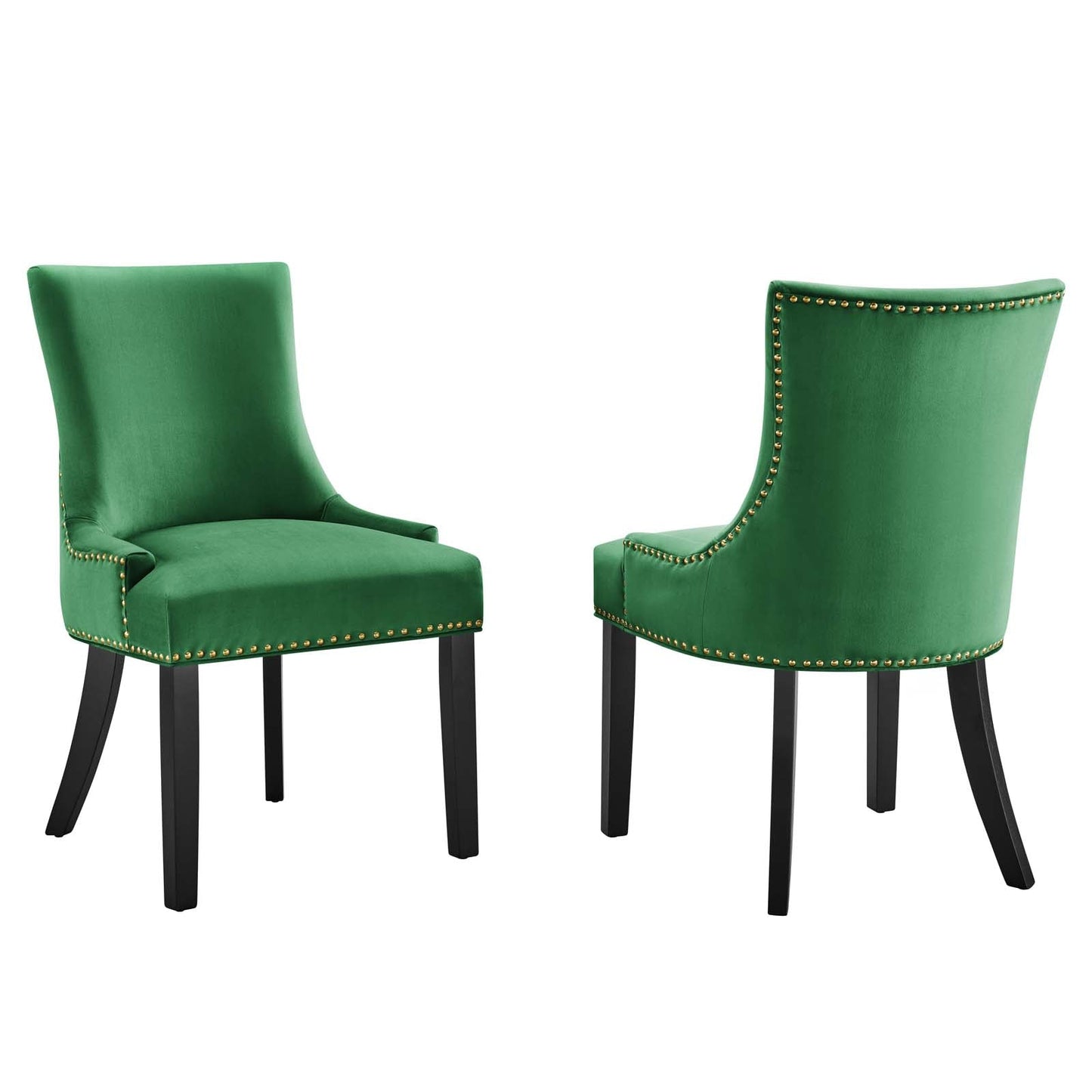 Marquis Performance Velvet Dining Chairs - Set of 2 By Modway | Dining Chairs | 