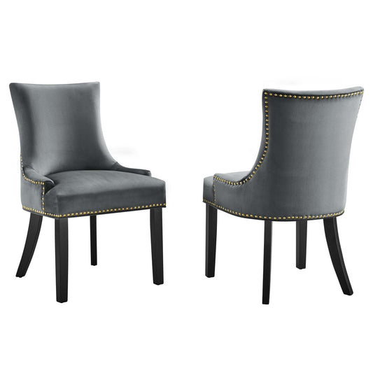Marquis Performance Velvet Dining Chairs - Set of 2 By Modway | Dining Chairs | 