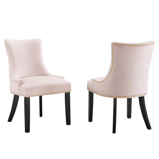 Marquis Performance Velvet Dining Chairs - Set of 2 By Modway | Dining Chairs | 