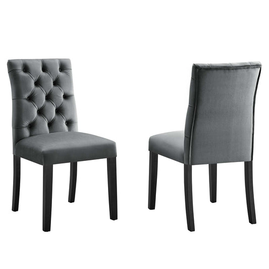 Duchess Performance Velvet Dining Chairs - Set of 2 By Modway | Dining Chairs | 