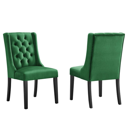Baronet Performance Velvet Dining Chairs - Set of 2 By Modway | Dining Chairs | 