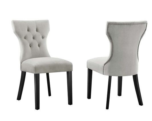 Silhouette Performance Velvet Dining Chairs - Set of 2 By Modway | Dining Chairs | Modishstore-7