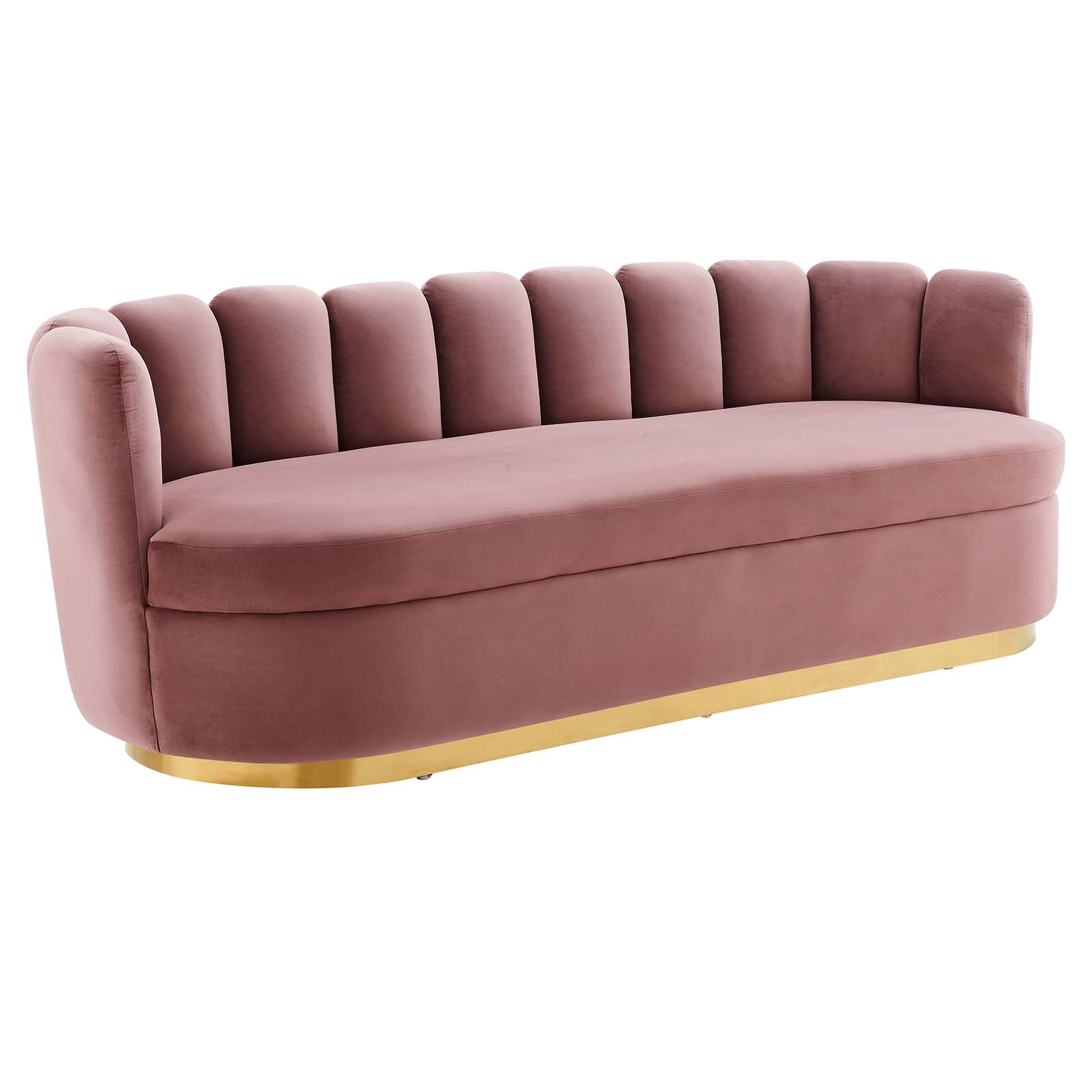 Victoria Channel Tufted Performance Velvet Sofa By Modway | Sofas | Modishstore