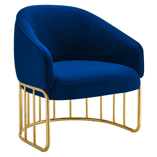 Legacy Performance Velvet Armchair By Modway | Armchairs - 2
