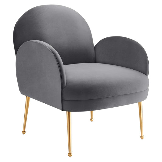 Transcend Performance Velvet Armchair By Modway | Armchairs | Modishstore