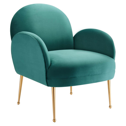 Transcend Performance Velvet Armchair By Modway | Armchairs | Modishstore - 5