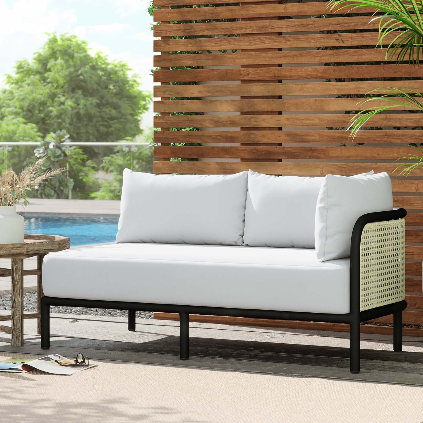 Hanalei Outdoor Patio Right-Arm Loveseat By Modway - EEI-5030 | Outdoor Sofas, Loveseats & Sectionals