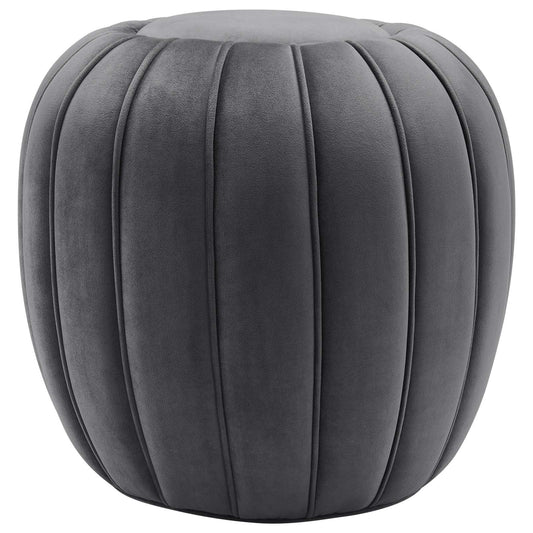 Celebrate Channel Tufted Performance Velvet Ottoman By Modway - EEI-5034-GRY | Ottomans |  Modishstore