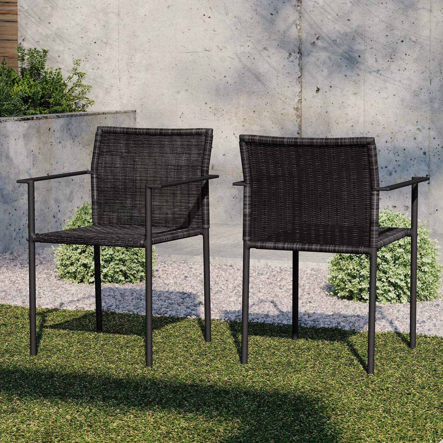 Lagoon Outdoor Patio Dining Armchairs Set of 2 By Modway - EEI-5041 | Outdoor Chairs