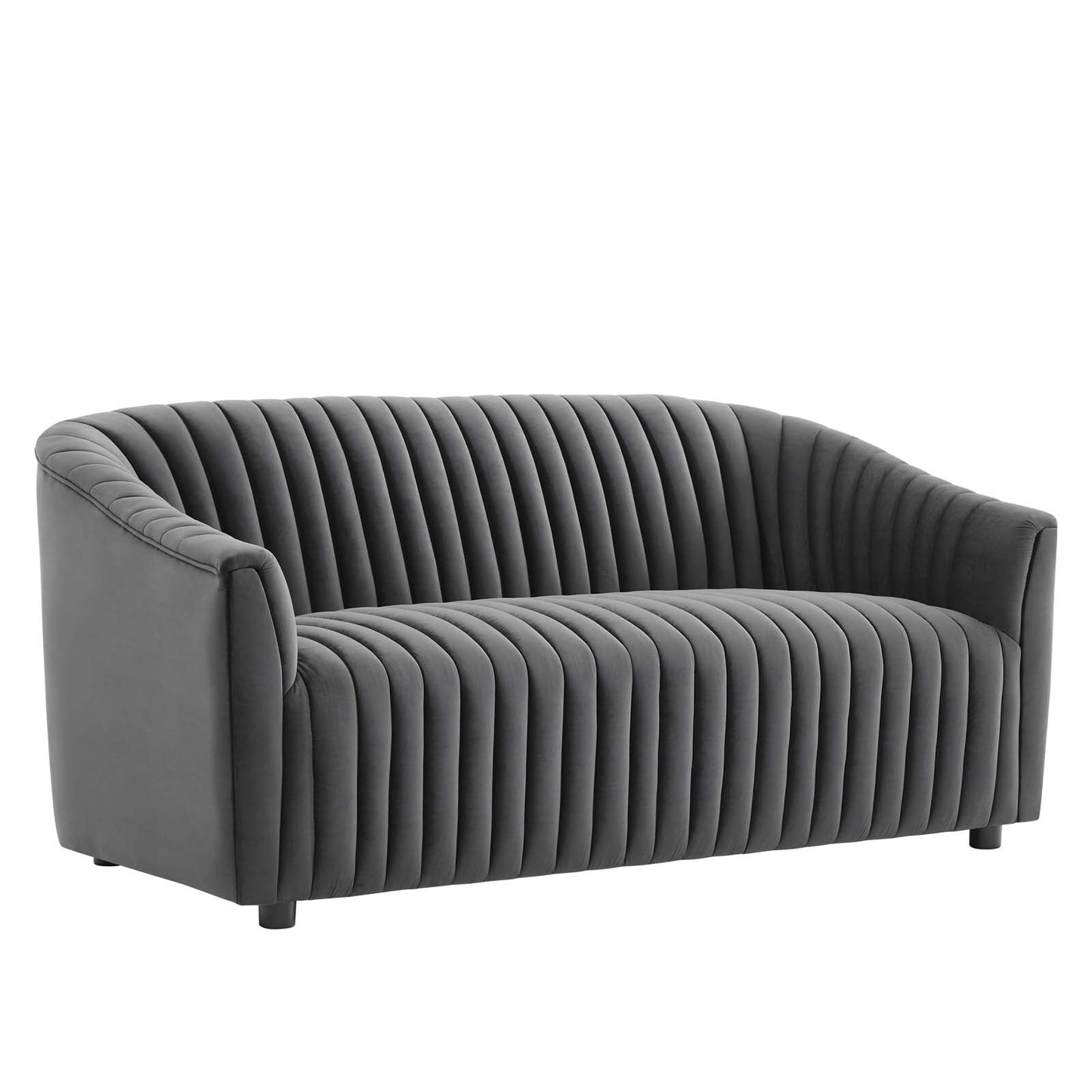 Announce Performance Velvet Channel Tufted Loveseat By Modway | Loveseats