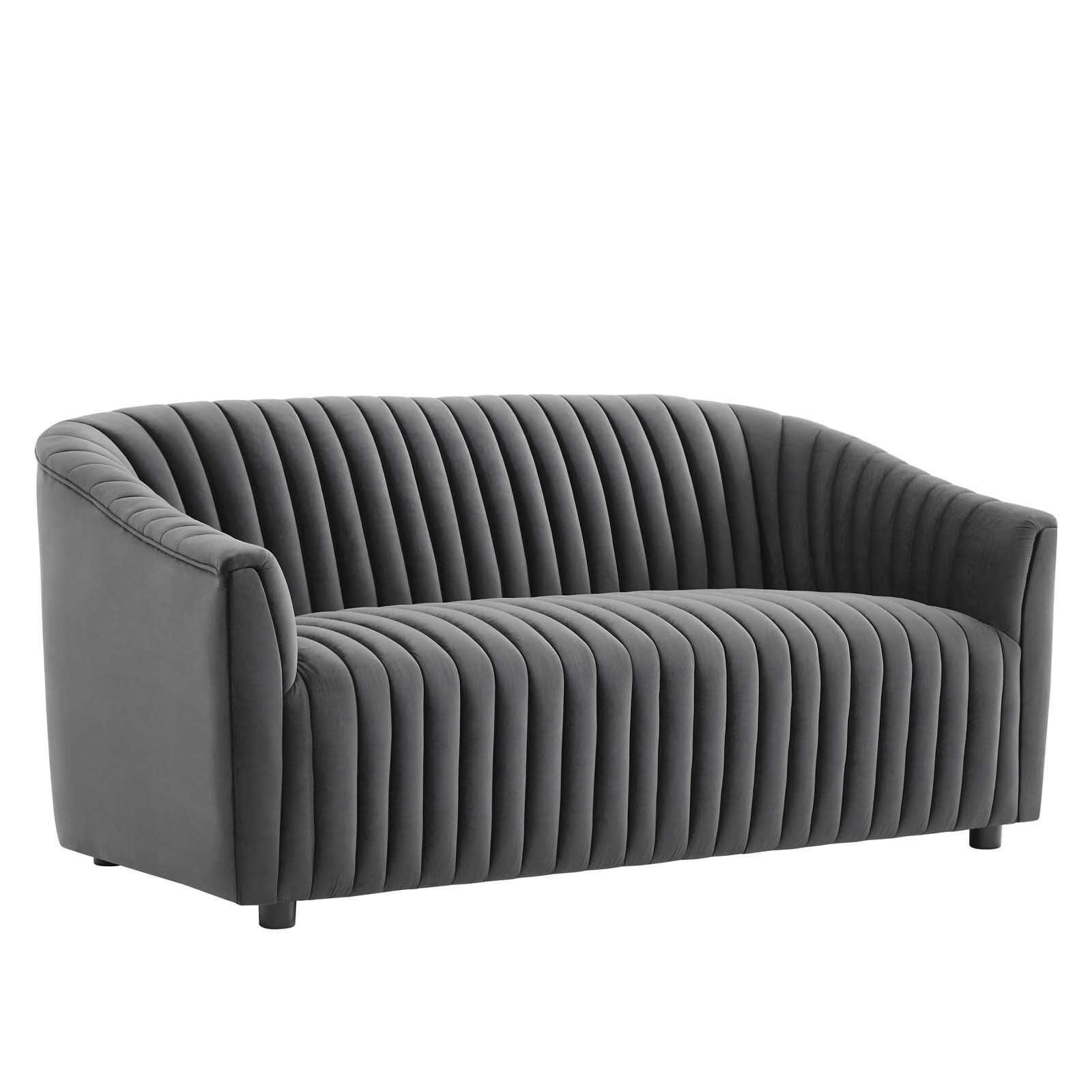 Announce Performance Velvet Channel Tufted Loveseat By Modway | Loveseats