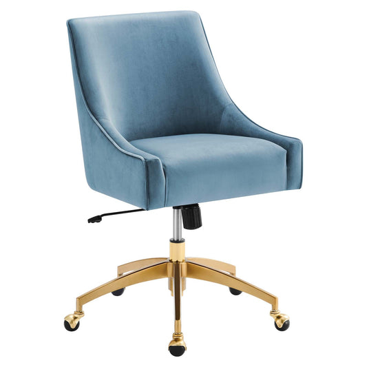 Discern Performance Velvet Office Chair By Modway - EEI-5079-GRN | Office Chairs |  Modishstore - 3