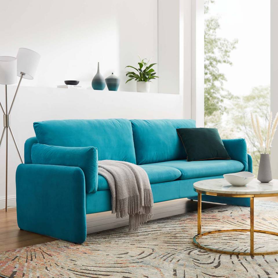 Modway Indicate Performance Velvet Sofa | Sofas
