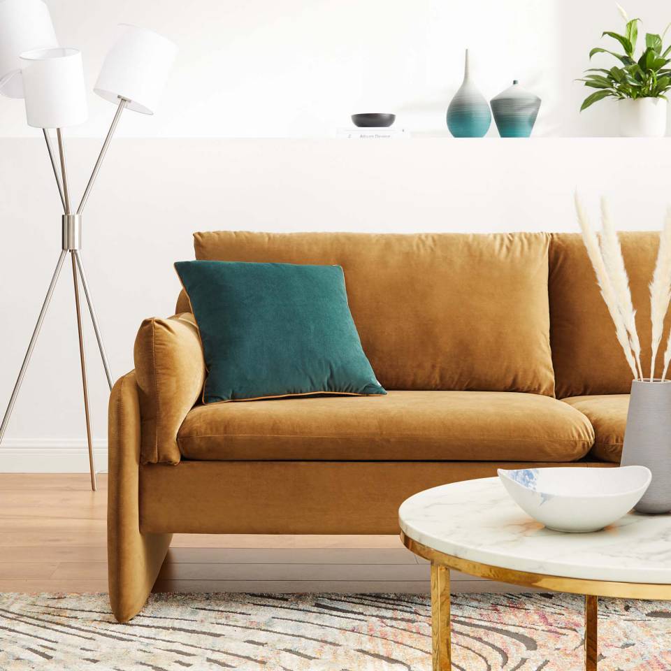 Modway Indicate Performance Velvet Sofa | Sofas | 