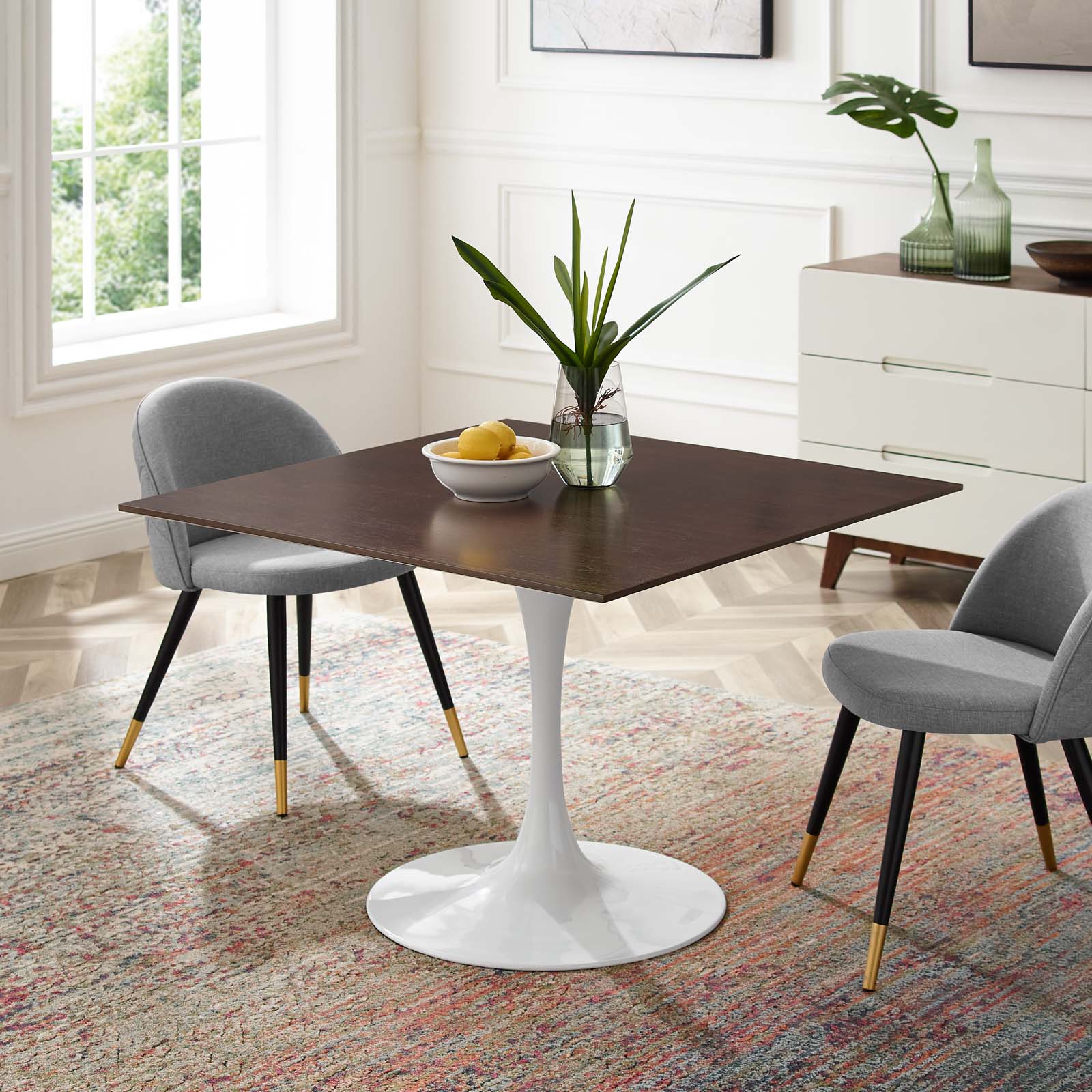 Modway Lippa 40" Square Dining Table | Dining Tables | Modishstore