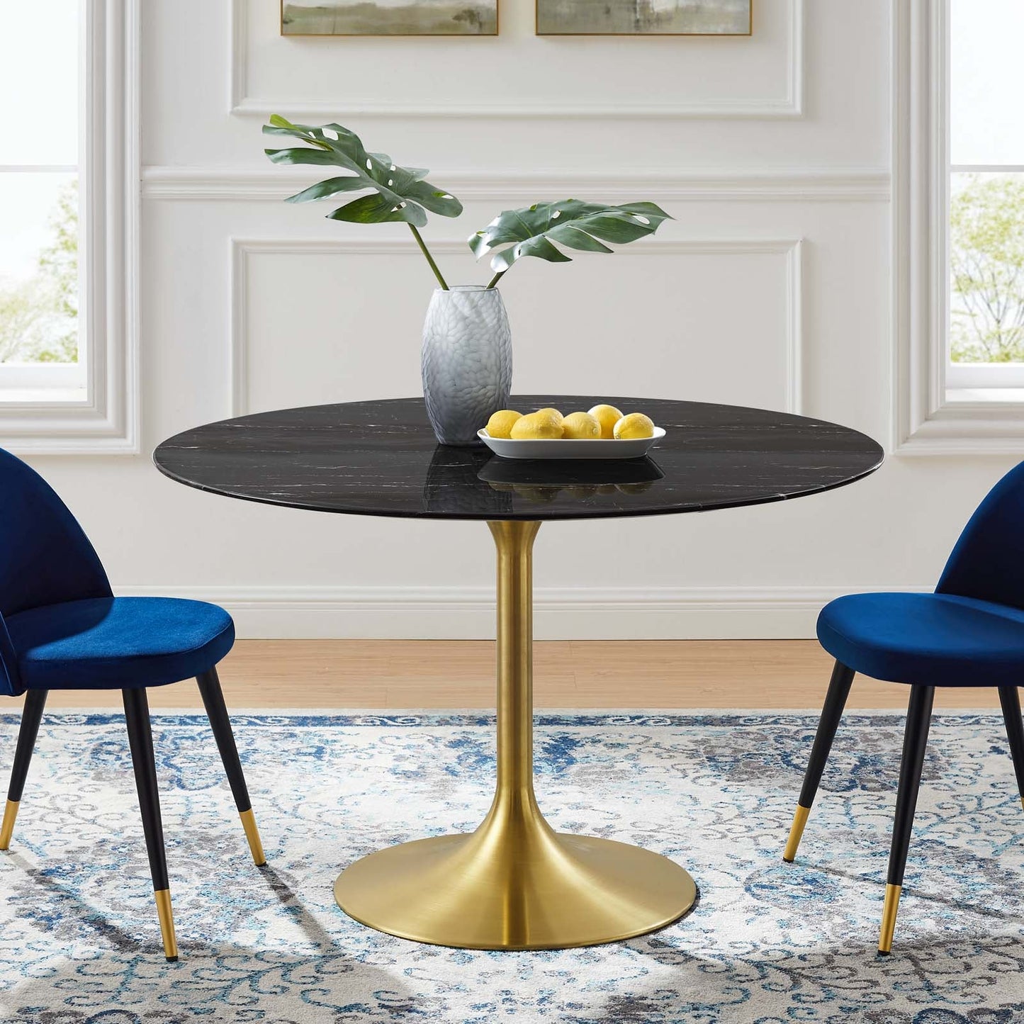 Modway Lippa 47" Artificial Marble Dining Table | Dining Tables | Modishstore