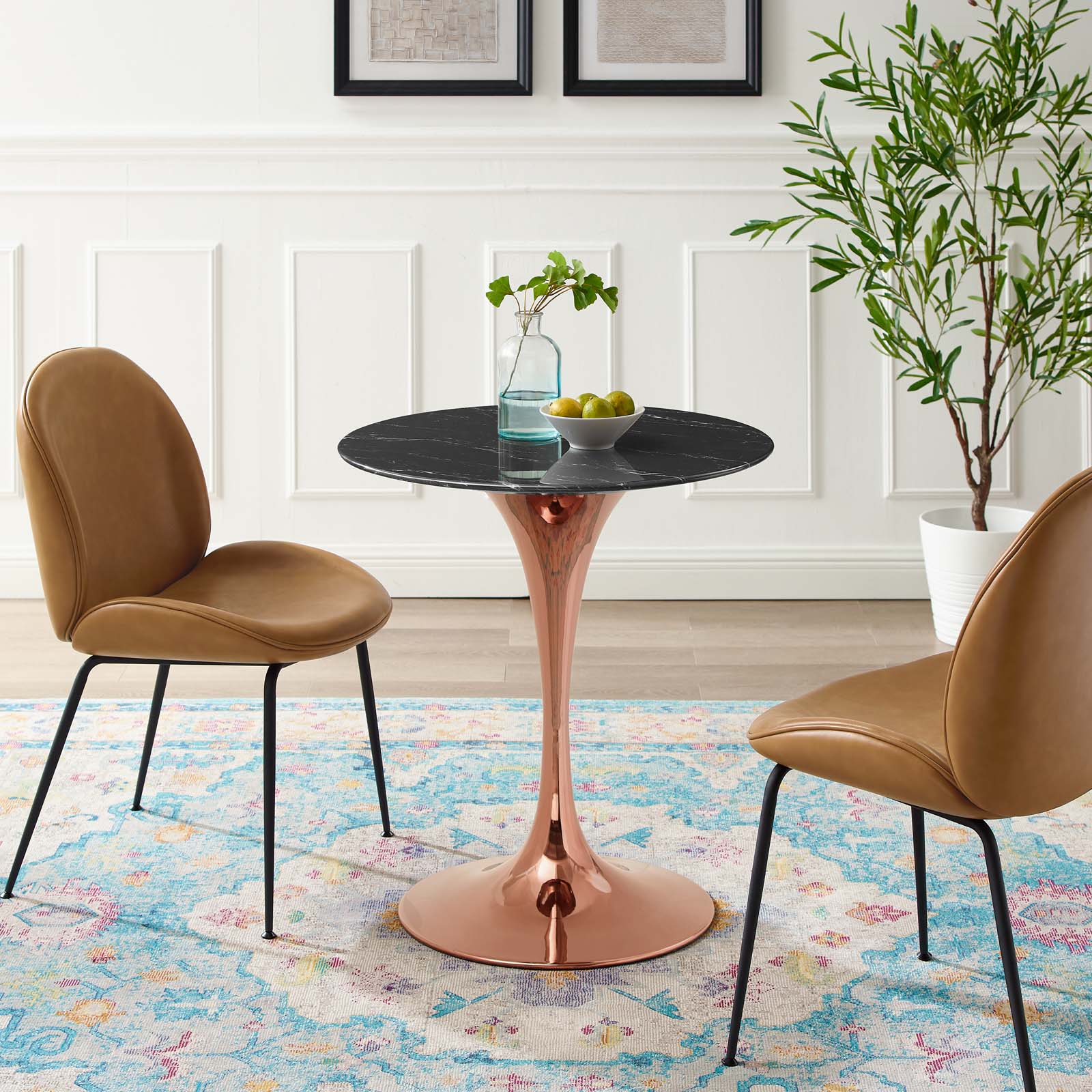 Lippa 28" Artificial Marble Dining Table By Modway - EEI-5257 | Dining Tables