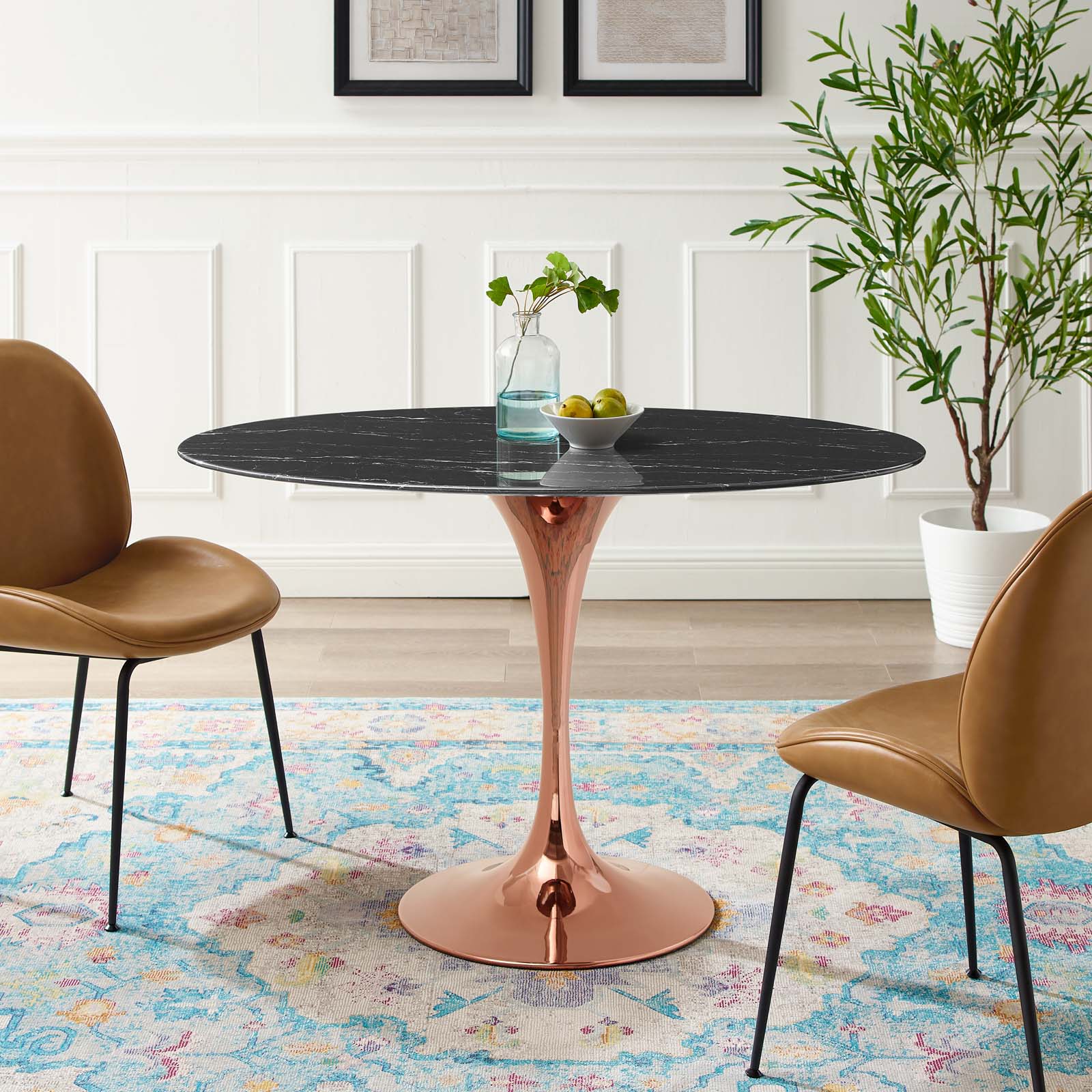 Lippa 48" Oval Artificial Marble Dining Table By Modway - EEI-5260 | Dining Tables