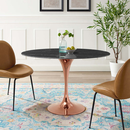 Lippa 48" Oval Artificial Marble Dining Table By Modway - EEI-5260 | Dining Tables