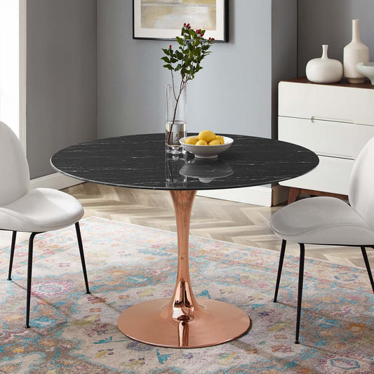 Lippa 47" Artificial Marble Dining Table By Modway - EEI-5272 | Dining Tables