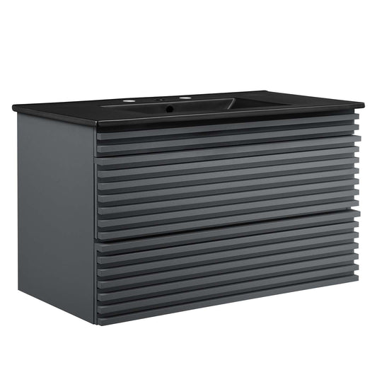 Modway Render 36" Wall-Mount Bathroom Vanity | Bathroom Accessories | Modishstore-3