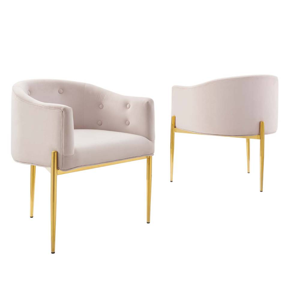 Modway Savour Tufted Performance Velvet Accent Chairs - Set of 2 | Accent Chairs | Modishstore-5