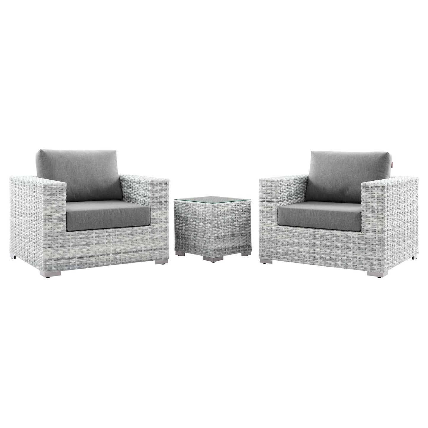 Modway Convene 3-Piece Outdoor Patio Set | Outdoor Sofas, Loveseats & Sectionals | 