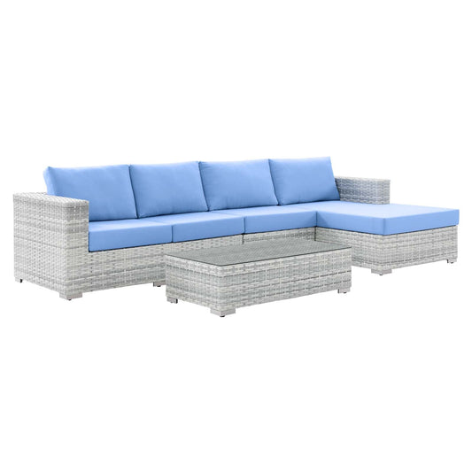 Convene 4-Piece Outdoor Patio Sectional Set By Modway - EEI-5445 | Outdoor Sofas, Loveseats & Sectionals