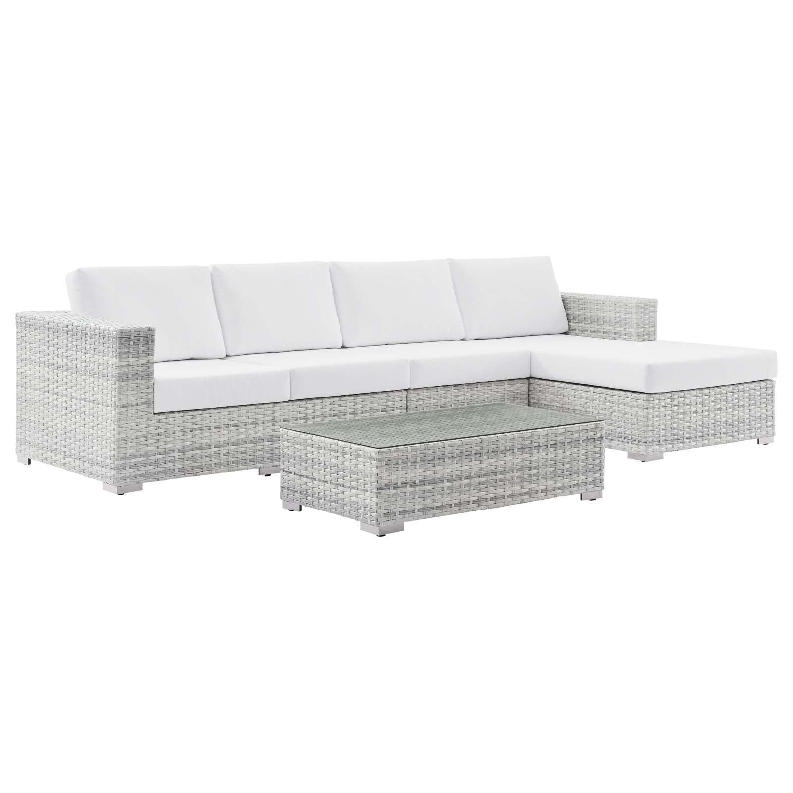 Convene 4-Piece Outdoor Patio Sectional Set By Modway - EEI-5445 | Outdoor Sofas, Loveseats & Sectionals - 2