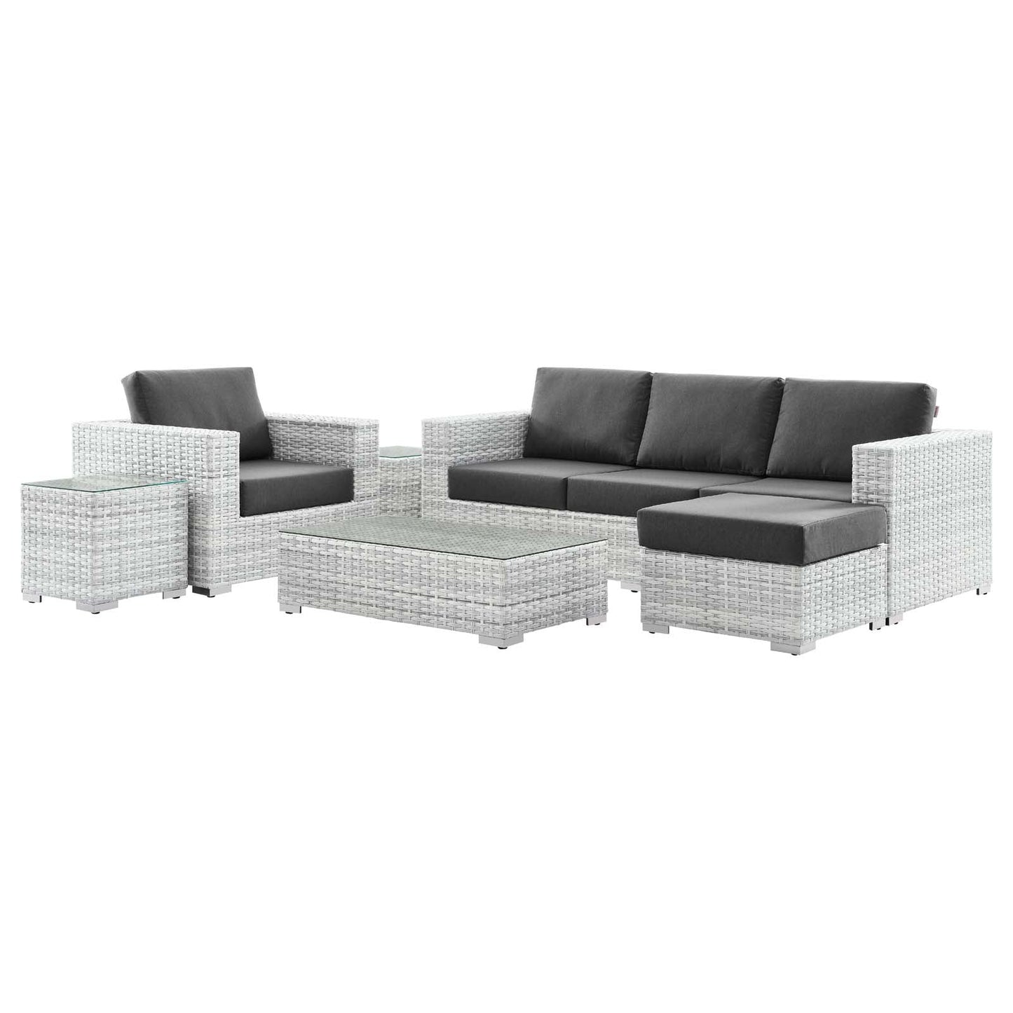 Modway Convene 6-Piece Outdoor Patio Set | Outdoor Sofas, Loveseats & Sectionals