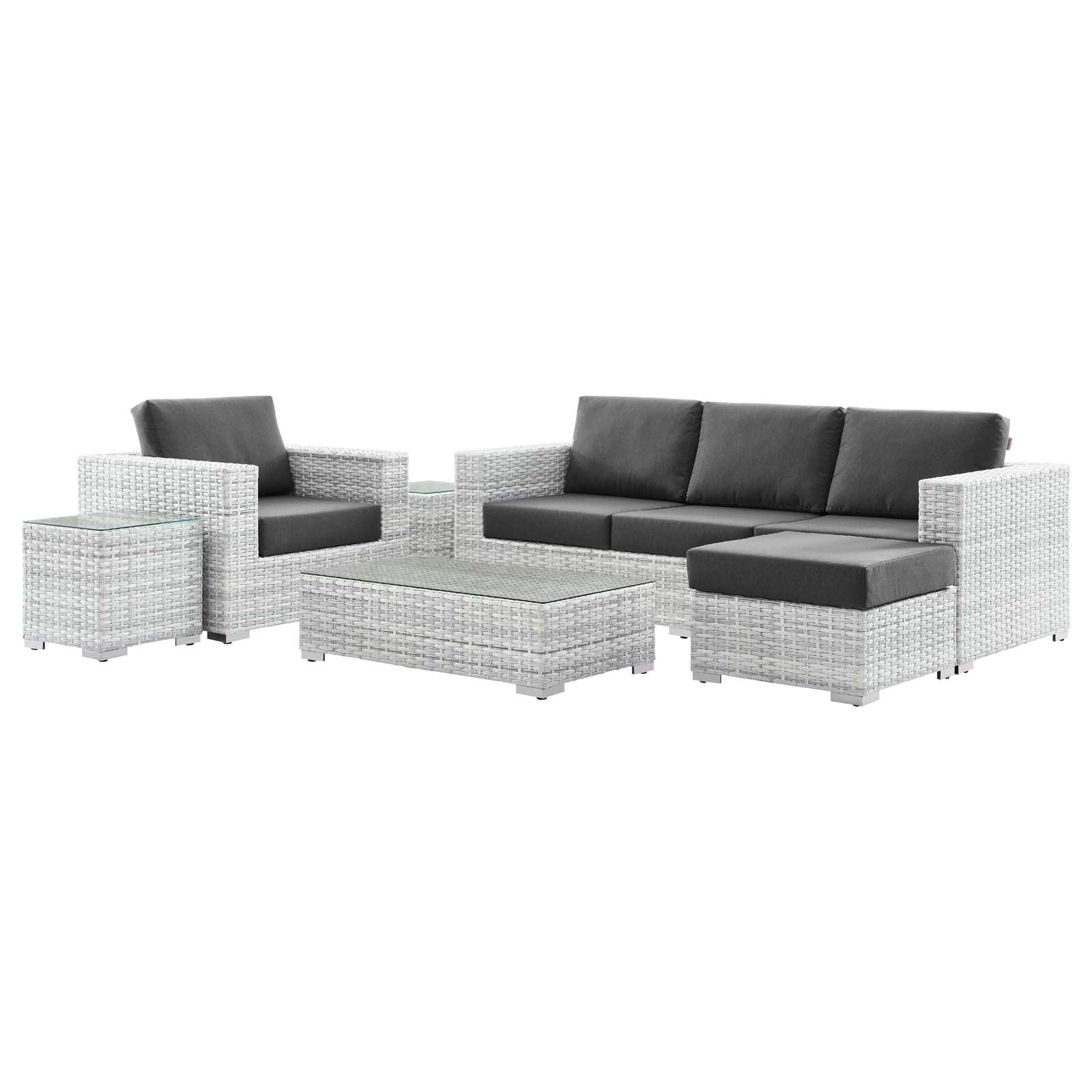 Modway Convene 6-Piece Outdoor Patio Set | Outdoor Sofas, Loveseats & Sectionals