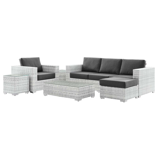 Modway Convene 6-Piece Outdoor Patio Set | Outdoor Sofas, Loveseats & Sectionals