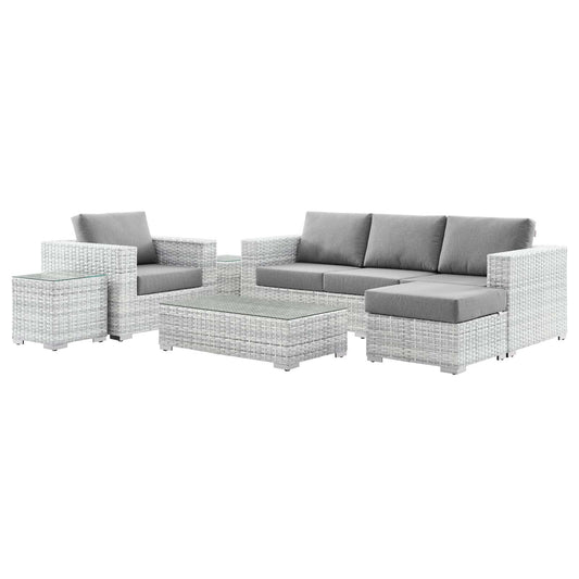 Modway Convene 6-Piece Outdoor Patio Set | Outdoor Sofas, Loveseats & Sectionals | 