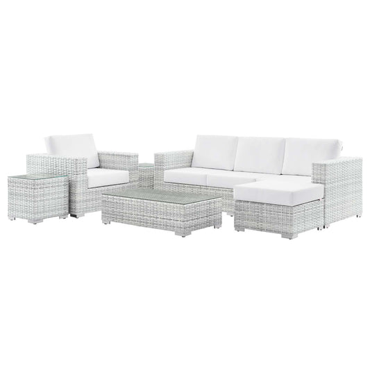 Modway Convene 6-Piece Outdoor Patio Set | Outdoor Sofas, Loveseats & Sectionals | 