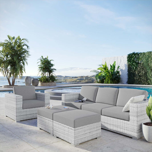 Modway Convene 4-Piece Outdoor Patio Set | Outdoor Sofas, Loveseats & Sectionals | 
