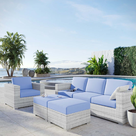 Modway Convene 4-Piece Outdoor Patio Set | Outdoor Sofas, Loveseats & Sectionals | 