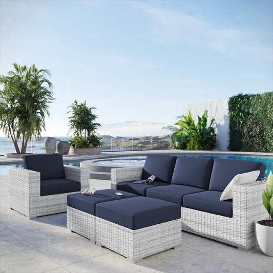 Modway Convene 4-Piece Outdoor Patio Set | Outdoor Sofas, Loveseats & Sectionals | 