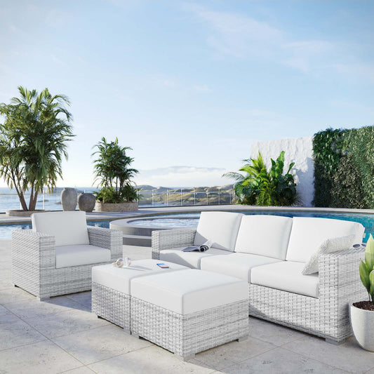 Modway Convene 4-Piece Outdoor Patio Set | Outdoor Sofas, Loveseats & Sectionals | 