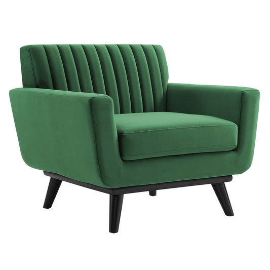 Modway Engage Channel Tufted Performance Velvet Armchair | Armchairs | 