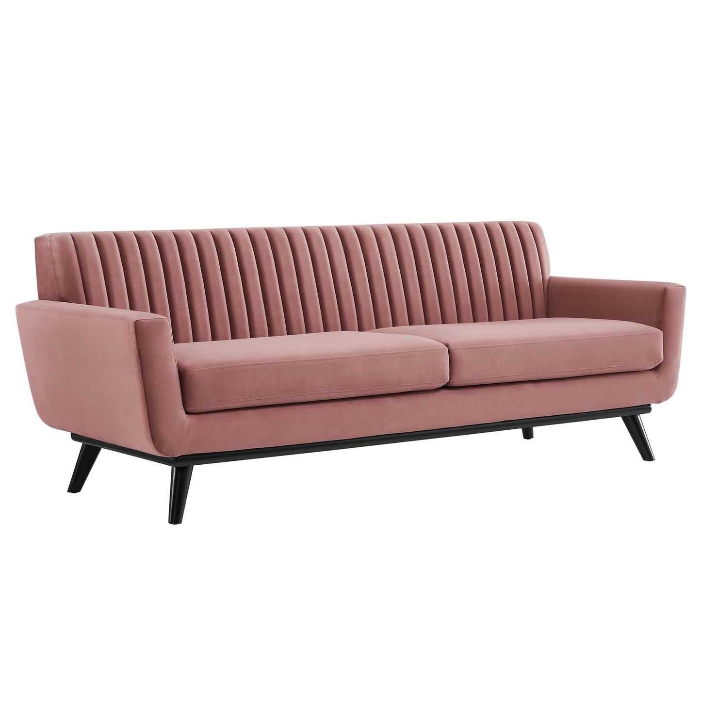 Modway Engage Channel Tufted Performance Velvet Sofa | Sofas