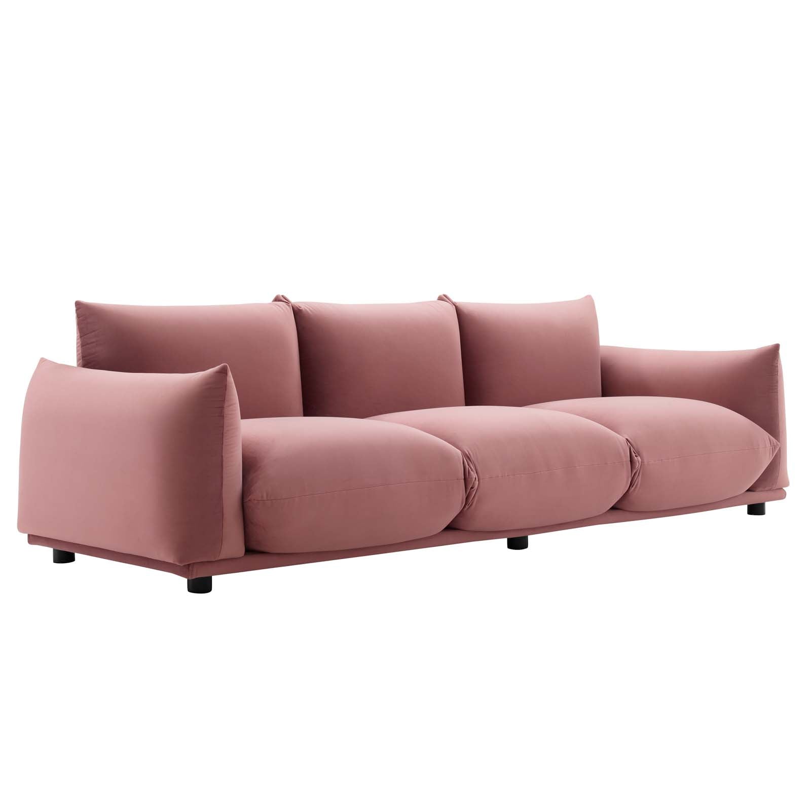 Modway Copious Performance Velvet Sofa | Sofas | 