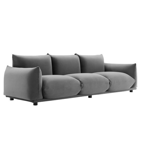 Modway Copious Performance Velvet Sofa | Sofas | 