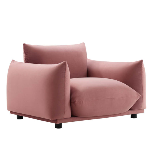 Modway Copious Performance Velvet Armchair | Armchairs | 