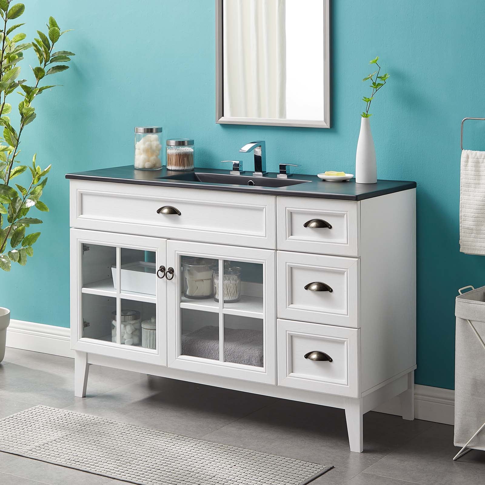 Modway Isle 48" Bathroom Vanity Cabinet | Bathroom Accessories