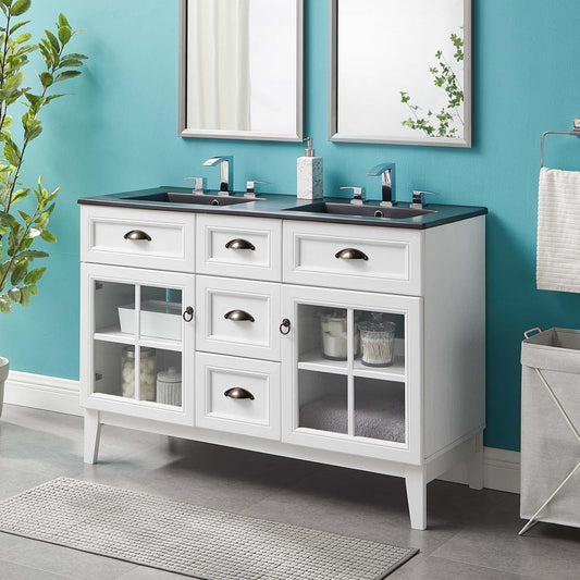 Modway Isle 48" Double Bathroom Vanity Cabinet | Bathroom Accessories