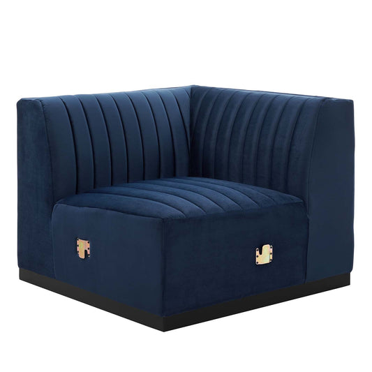 Conjure Channel Tufted Performance Velvet Right Corner Chair By Modway - EEI-5498 | Sofas - 4