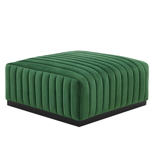 Conjure Channel Tufted Performance Velvet Ottoman By Modway - EEI-5500 | Ottomans - 2